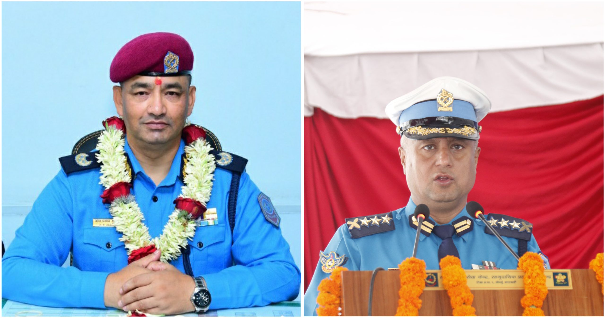 उत्कृष्ट सेवाका लागि डिआइजी ओम अधिकारी र एसएसपी नवराज अधिकारीलाई सम्मान